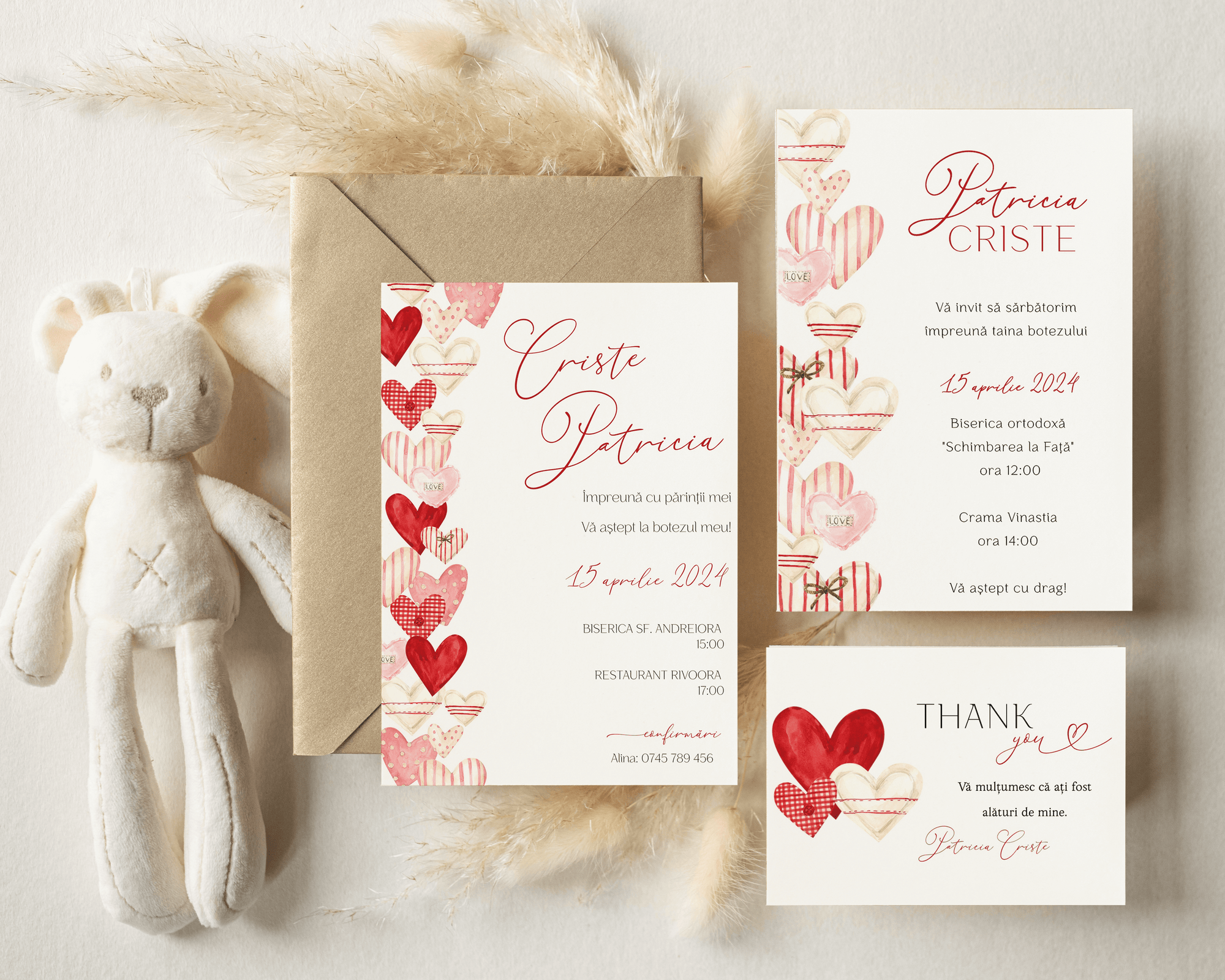 Invitația Red Hearts