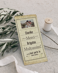 Vintage Newspaper wedding invitation