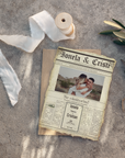 Vintage Newspaper wedding invitation