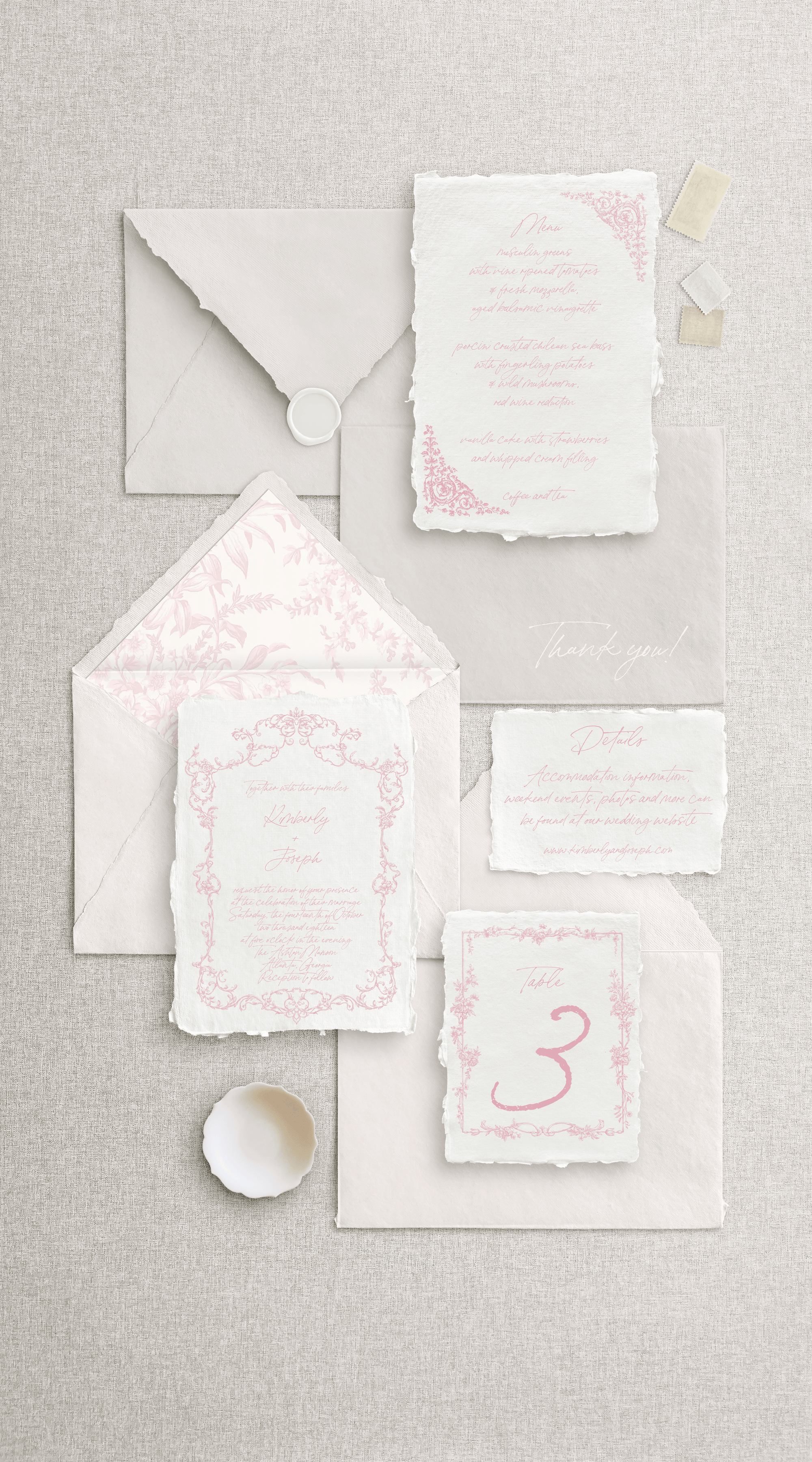 Papetărie de lux pentru nuntă, invitații handmade fine art și meniu exclusiv pe hârtie manuală – Diandra Events