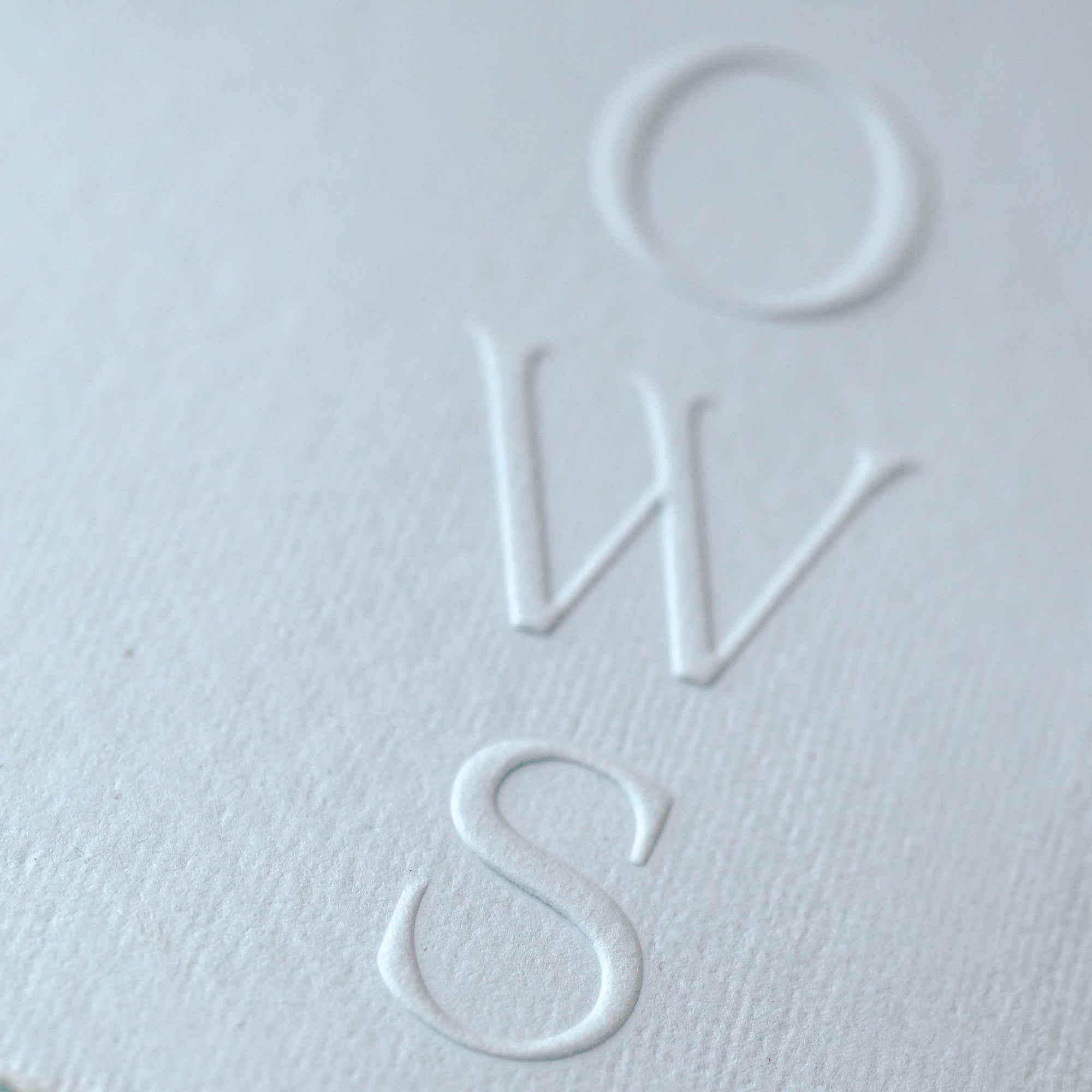 Carte jurăminte Vows hârtie manuală albă embosată