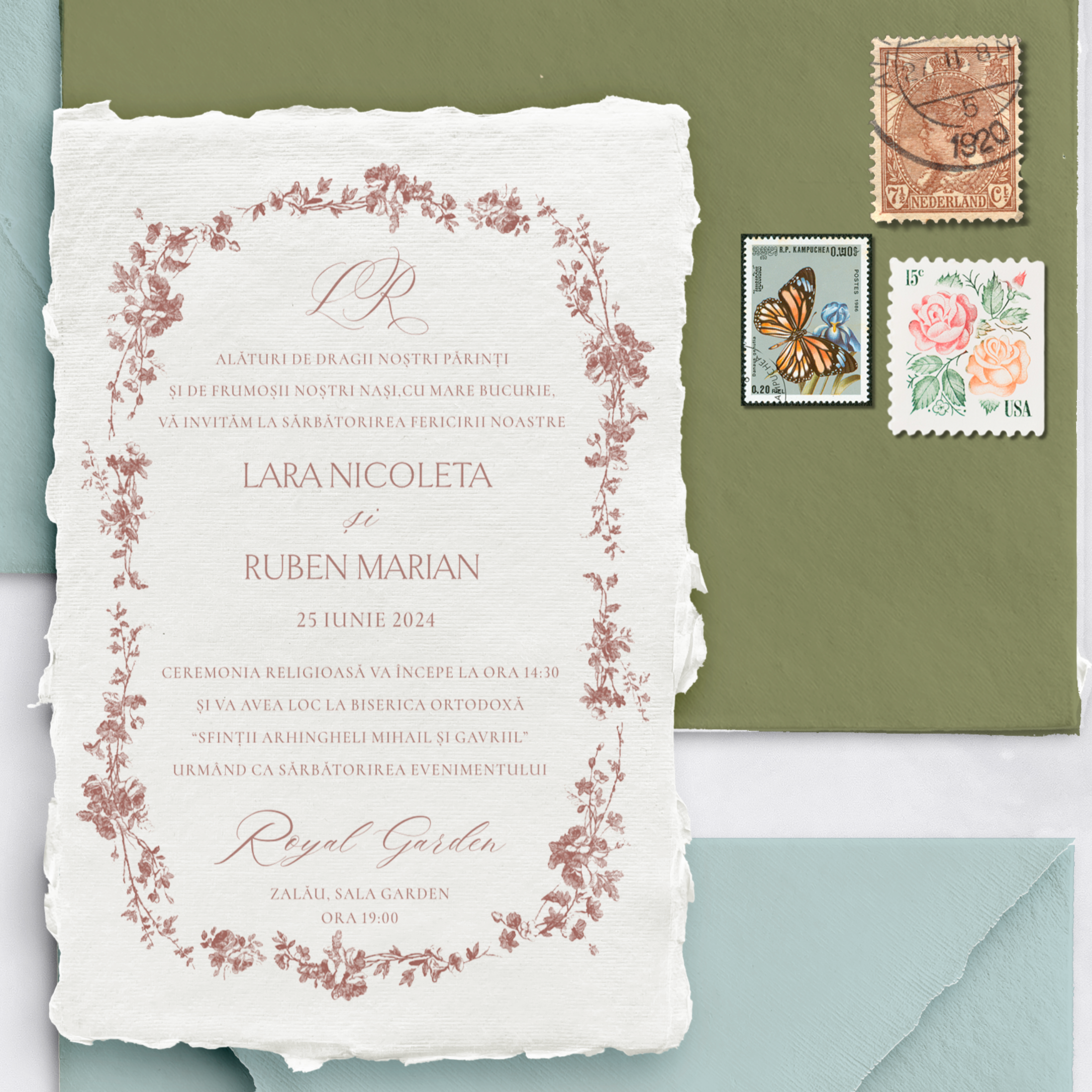 Invitatie nunta Ethereal Blooms