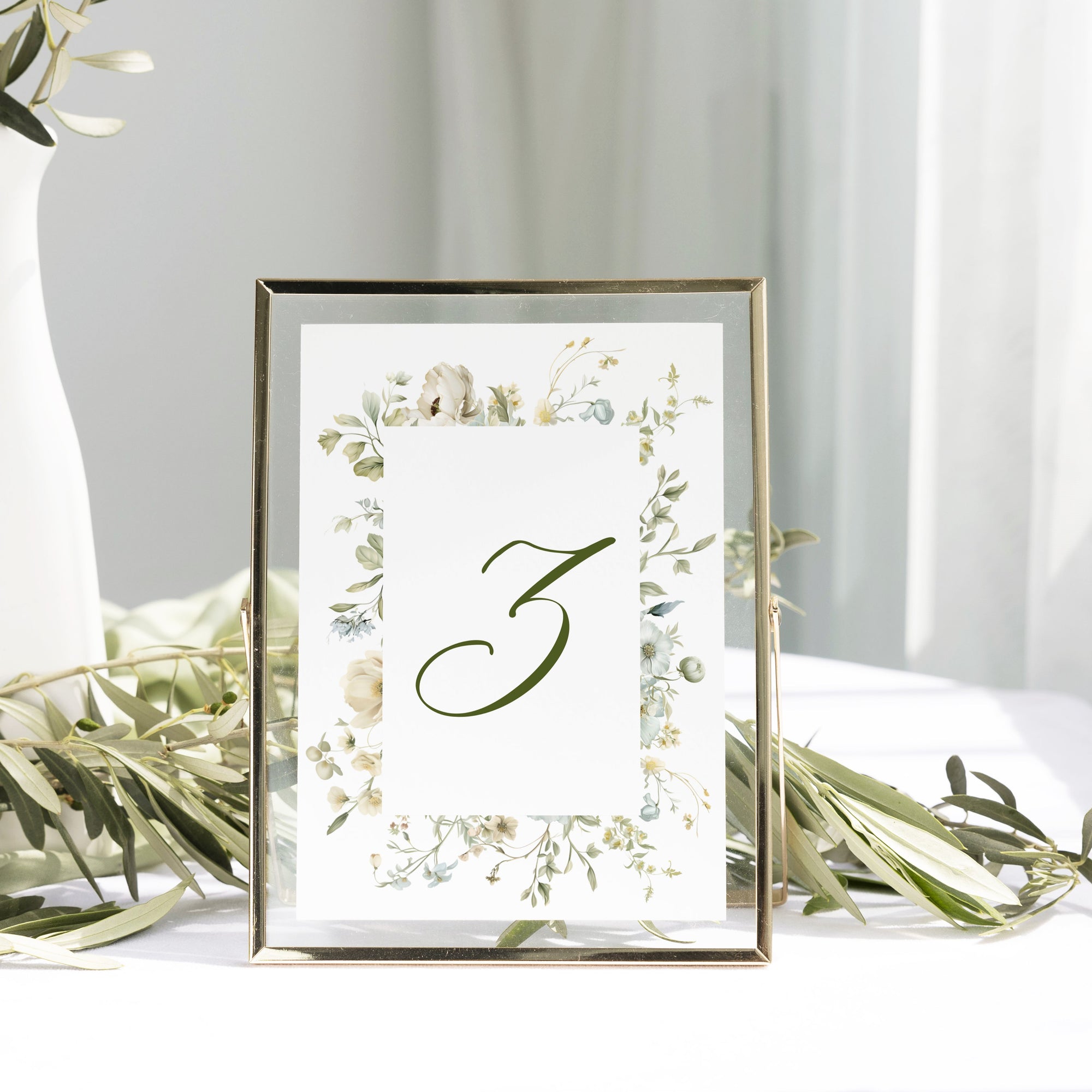 Cardboard table numbers