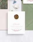 Soft Florals wedding invitation