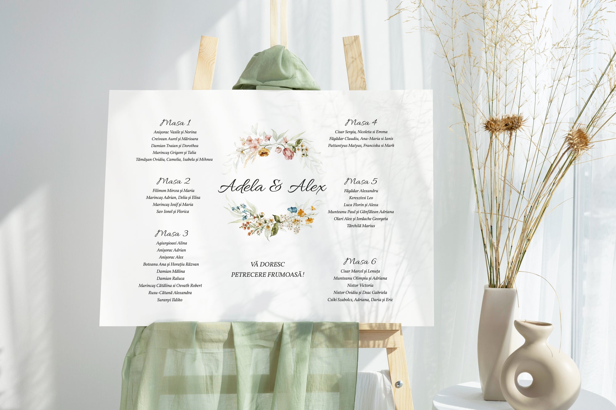 Table seating plan