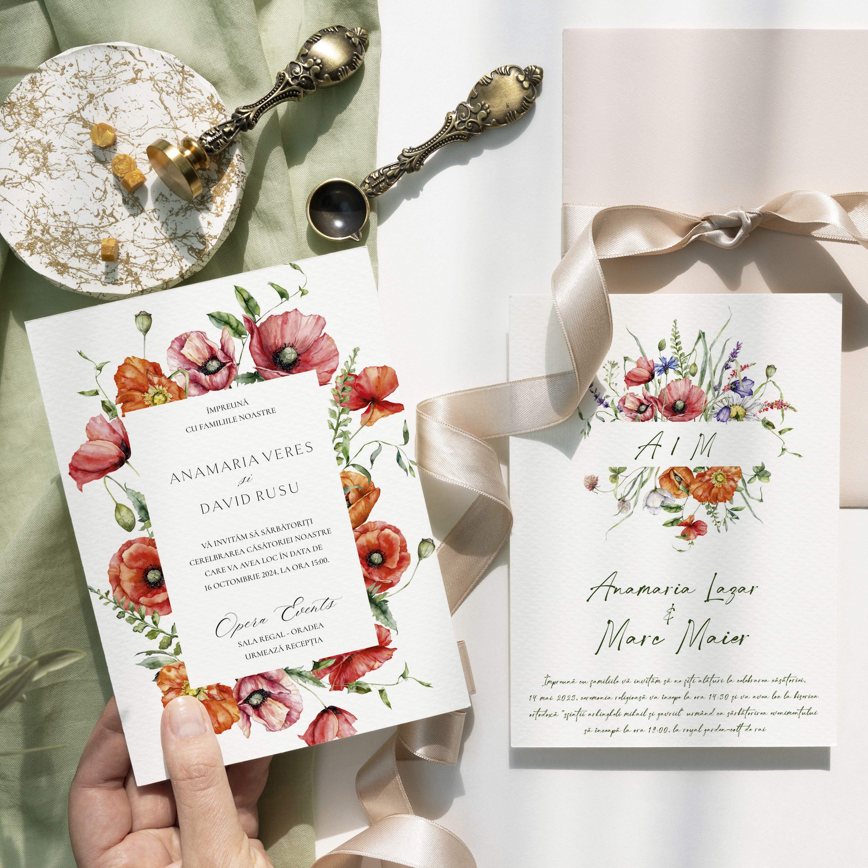 Invitatie nunta Floral Union