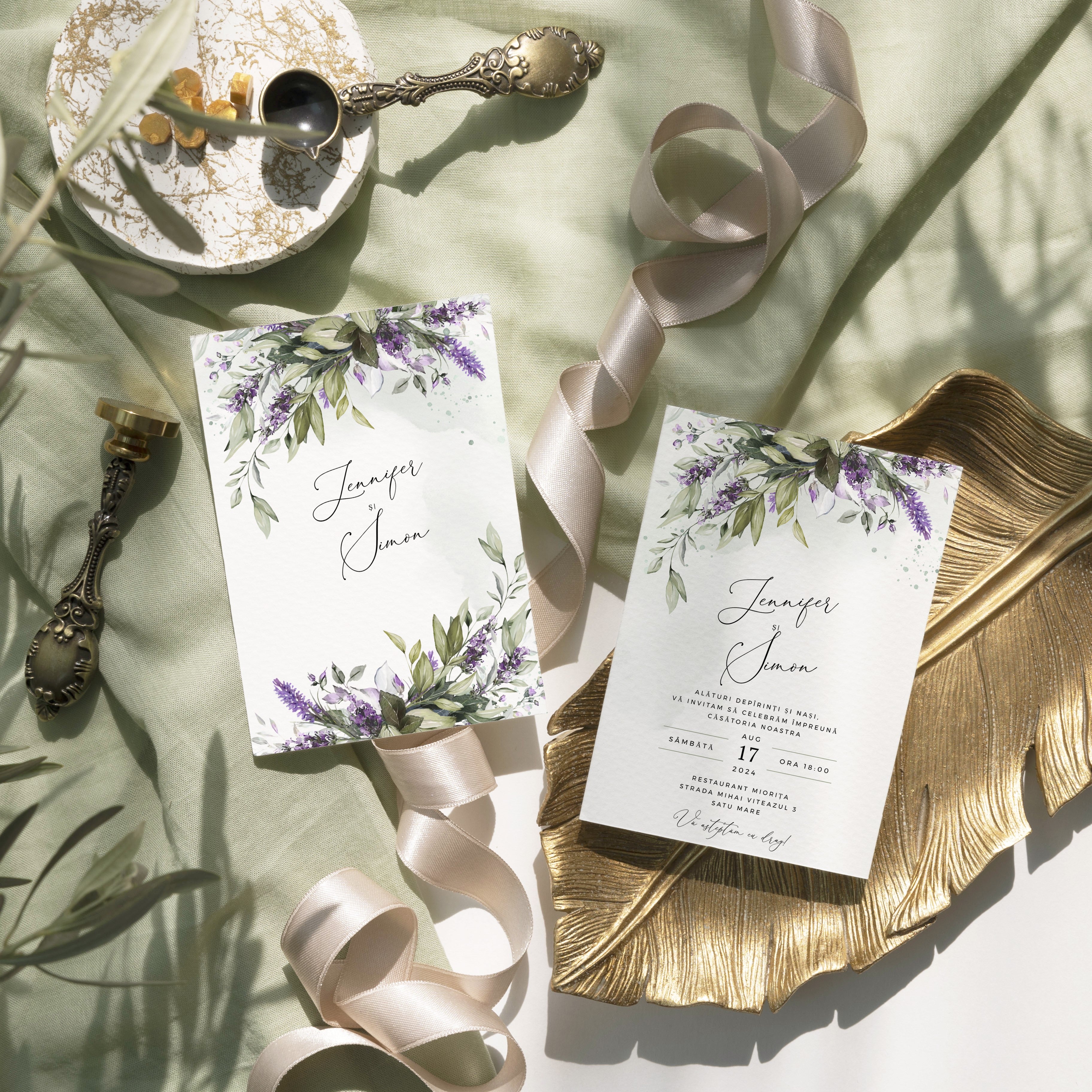 Invitatie nunta Lavender