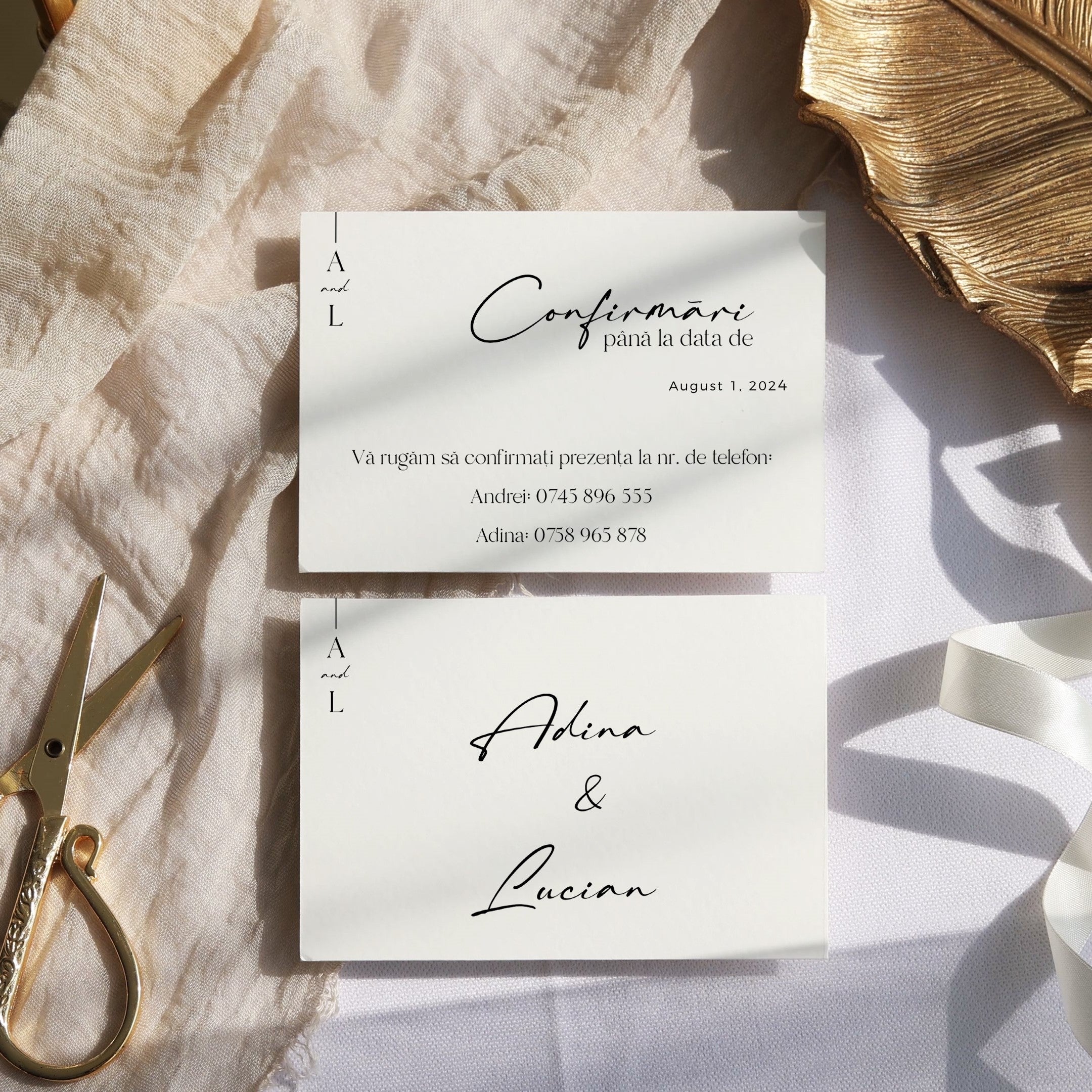 Card de confirmare - DIANDRA EVENTS