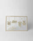 Tablou acril personalizat naștere cu numele copilului, detalii speciale și decor auriu – Diandra Events