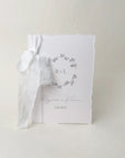 Carte jurăminte handmade personalizată, legată cu fundă din mătase