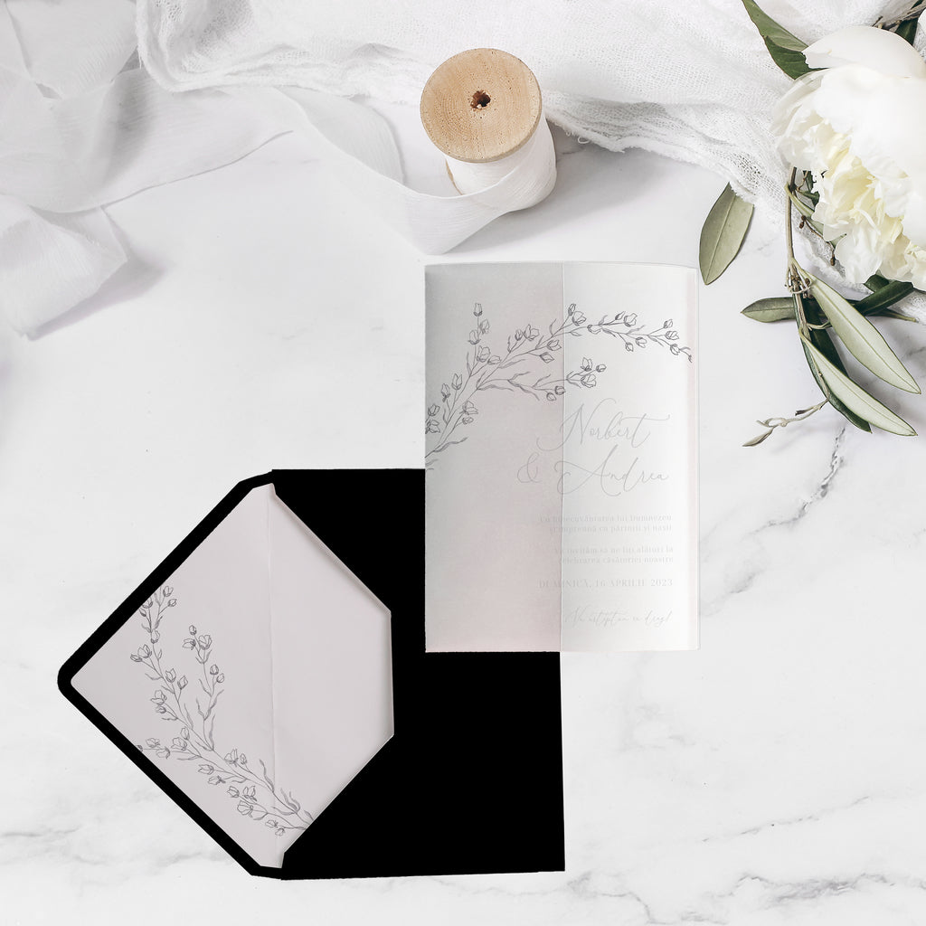 Graceful wedding invitation