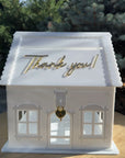 cutie bani nuntă plexiglas alb personalizată cu acril 3d elegant diandra events