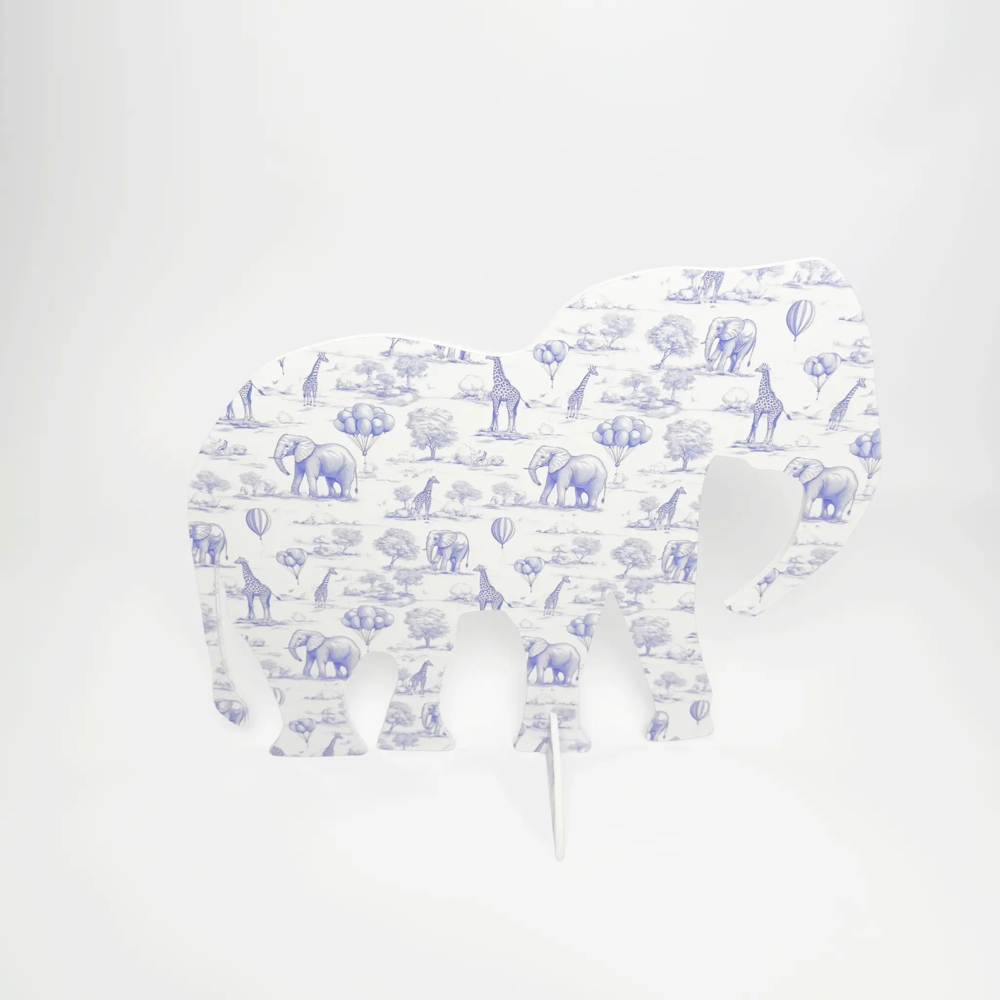 Decor masă botez plexiglas personalizat elefant, tematic safari 