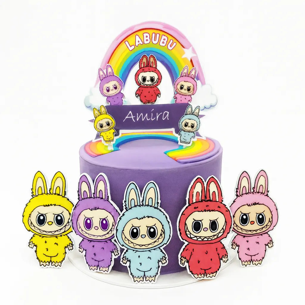 topper tort tematic personalizat cu personaj animat din acrilic plexiglas