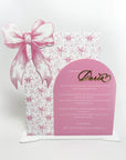 Panou decor acrilic personalizat pentru candy bar și burlăcie, model elegant cu nume Daria – Diandra Events